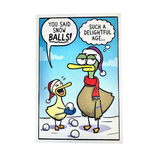 Snowballs Holiday Print