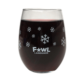 Festive as F*ck Wine Glass
